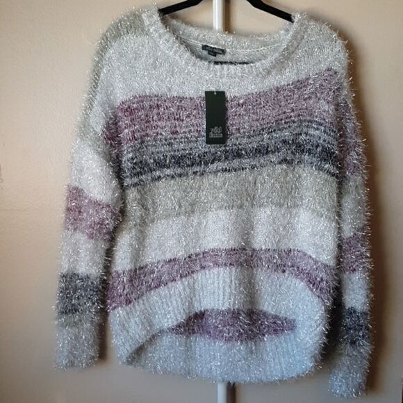 💫💫💫NEW WILD FABLE GORGEOUS STRIPED CREWNECK SWEATER MEDIUM - Picture 1 of 11